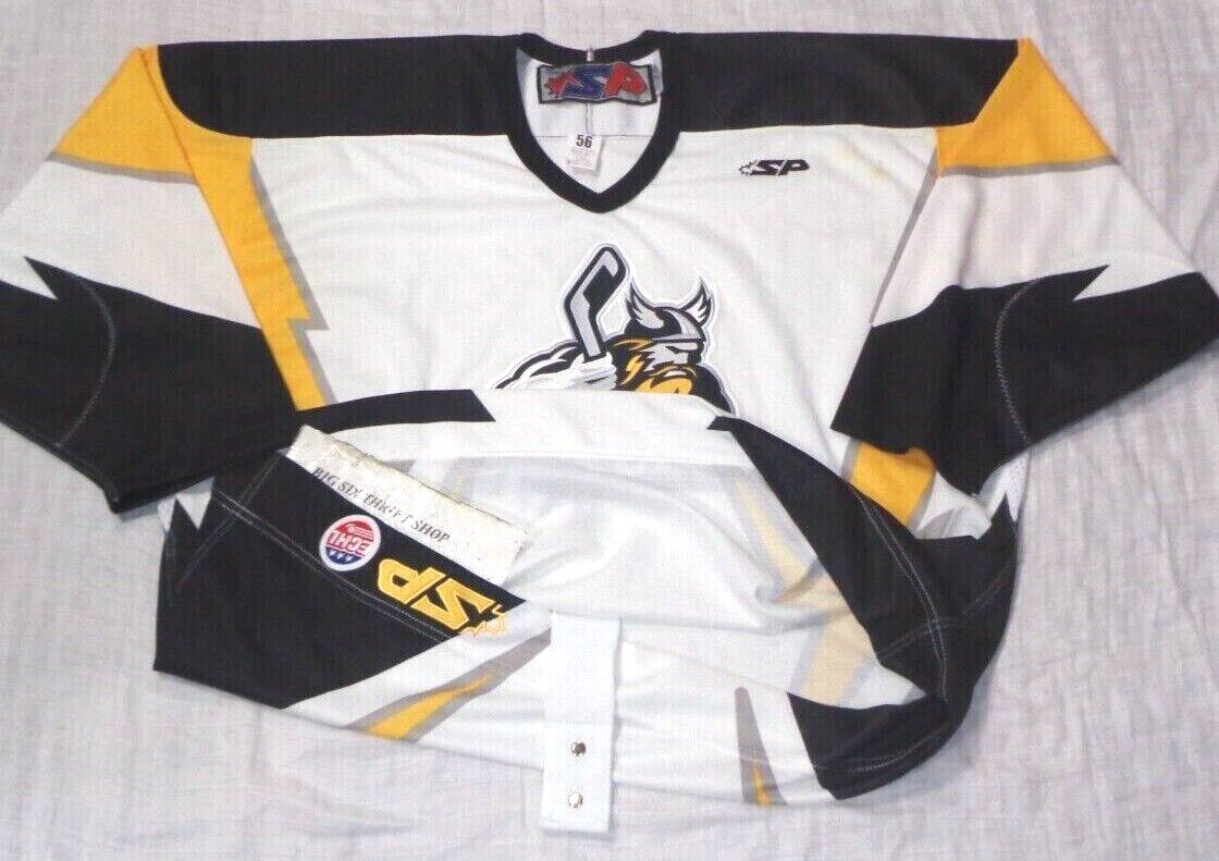 STOCKTON THUNDER SP ECHL HOCKEY JERSEY FIGHT STRAP SIZE 56 ADULT BLANK