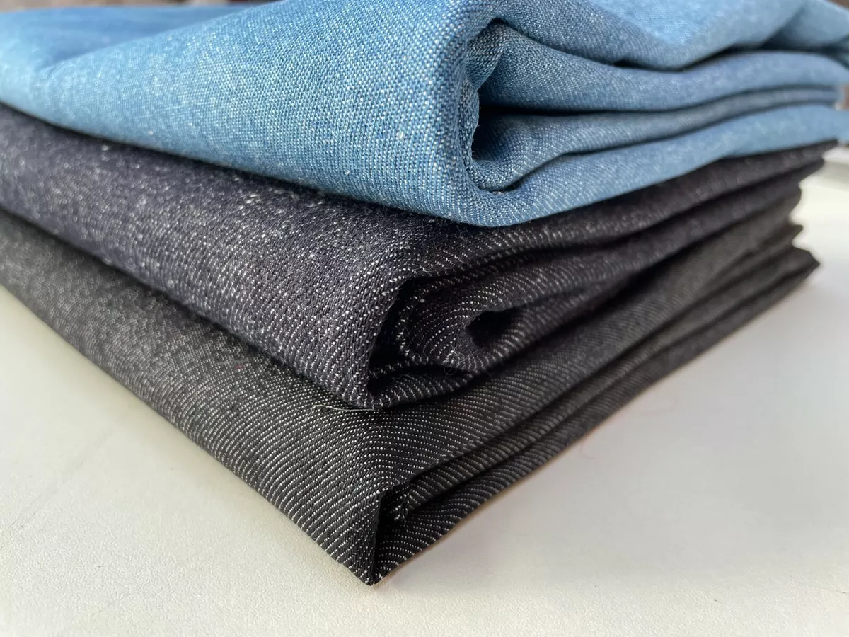 DIY Cotton Washed Denim Fabric Jean Cloth Thin Thick Clothes Sewing Material  | eBay