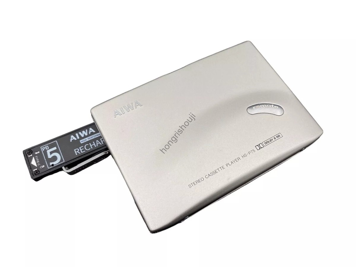 aiwa カセットプレーヤー HS-PX550 整備品＆専用充電池PB-S5 USBC rechargeable Battery PB-S5 For AIWA HS-JX705 JX707