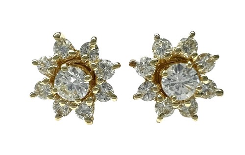 Dazzling 14kt Gold & Diamond Earrings .50ct