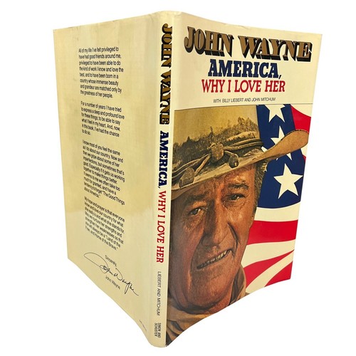 Signed John Wayne AMERICA WHY I LOVE HER autographed 1977 First Edition 1st - Imagen 4 de 18