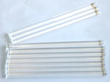 10x Pack 10 Glass Rod 6" Mixer Mixing Stir Bar 6mm Lab Stirring Mix Coffee Tea