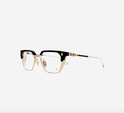 Chrome Hearts Lgma Classic Brown Matt Gold Plated Eye Brillengestell [Brandneu]