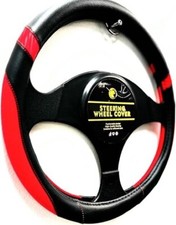 Carbon Fiber Steering Wheel Cover Anti-slip Pu Leather Universal Fit For Cars
