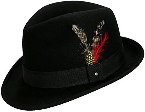 Brixton Womens Size Small Welsey Cotton Fedora Hat Black NEW Brixton Womens Size Small Welsey Cotton Fedora Hat Black NEW  main image 2