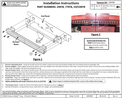 Draw-Tite Trailer Tow Hitch For 19-25 Volkswagen Jetta Class 1 1-1/4" Receiver - Picture 4 of 12