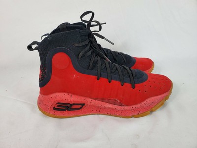 stephen curry shoes red and black