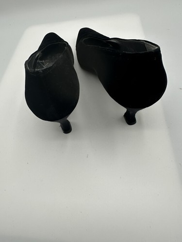 Stuart Weitzman Classic Black Velvet Mid Heels Pumps Women Sz 9N - Picture 4 of 13