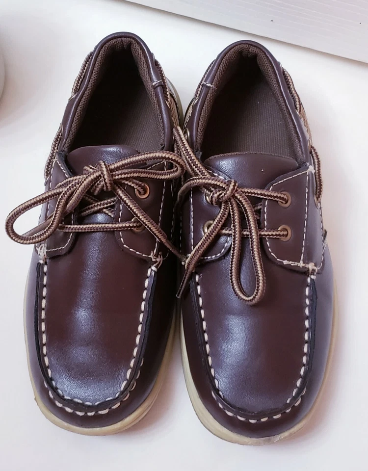 Zapatos de barco ARIZONA marrón Brett para niños pequeños talla 13 Foto 3 de 4