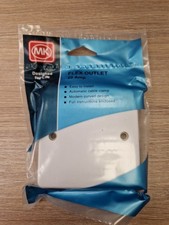 MK Logic K1090RPWHI 20A Flex Outlet Plate White - Easy Install Brand New
