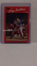1990 Donruss Greg Maddux #158 Chicago Cubs MLB Baseball Card Base Set