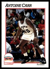 1991-92 Hoops Antoine Carr San Antonio Spurs #433