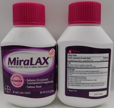2PK MIRALAX unflavored powder 8.3 oz each Exp. 10/26