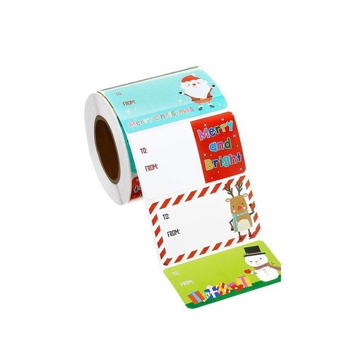 500pcs/Roll Christmas Adhesive Label Sealing Gift Sticker Wedding - Picture 9 of 9