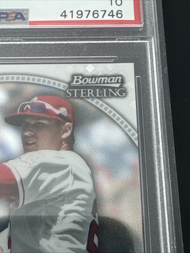 2011 BOWMAN STERLING #22 MIKE TROUT ROOKIE PSA 10 GEM MT 💎💎 - Picture 6 of 16