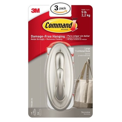 Command Hooks: Brushed Nickel Edition - Holds Your Stuff (Probably)!