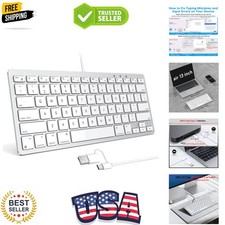 Wired Keyboard for Mac Devices ONLY with Dual Interface, Comfortable Typing A...