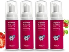 ELOTAME 4 Pack Kids Fluoride Free Toothpaste Strawberry