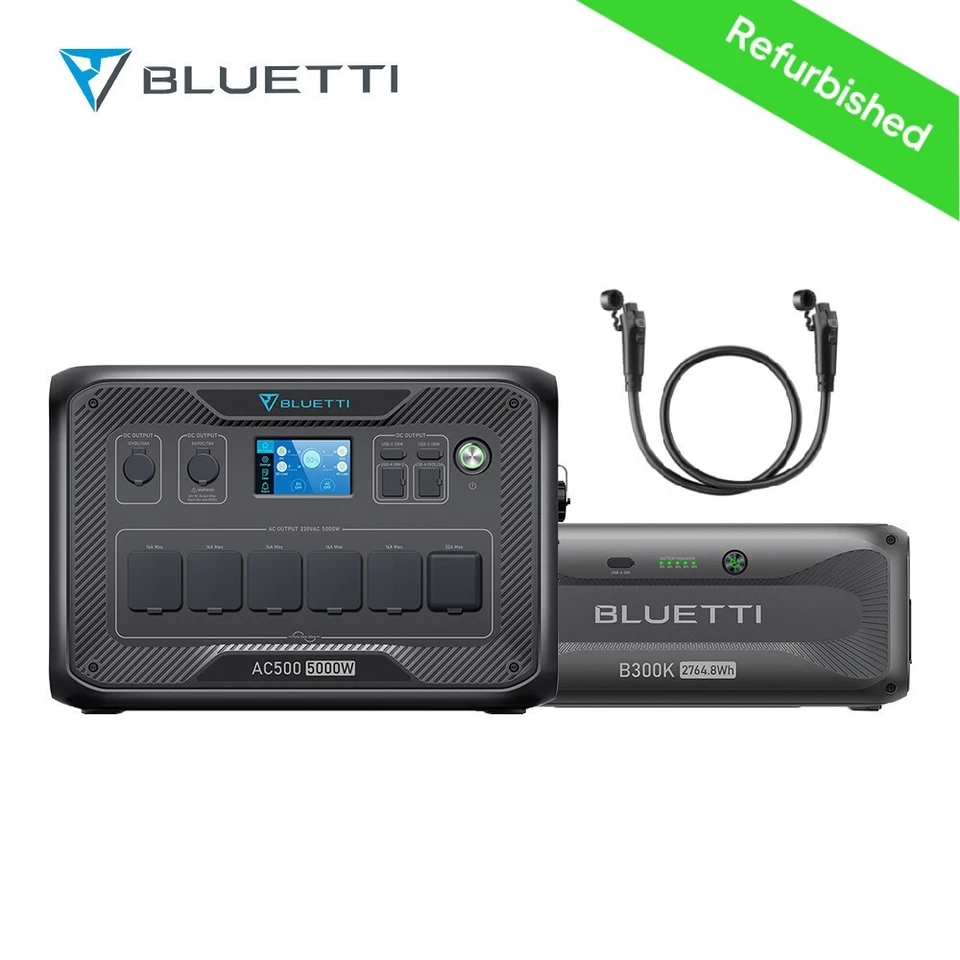 BLUETTI AC500 B300K Powerstation 3000W 2764Wh Solargenerator Stromerzeuger