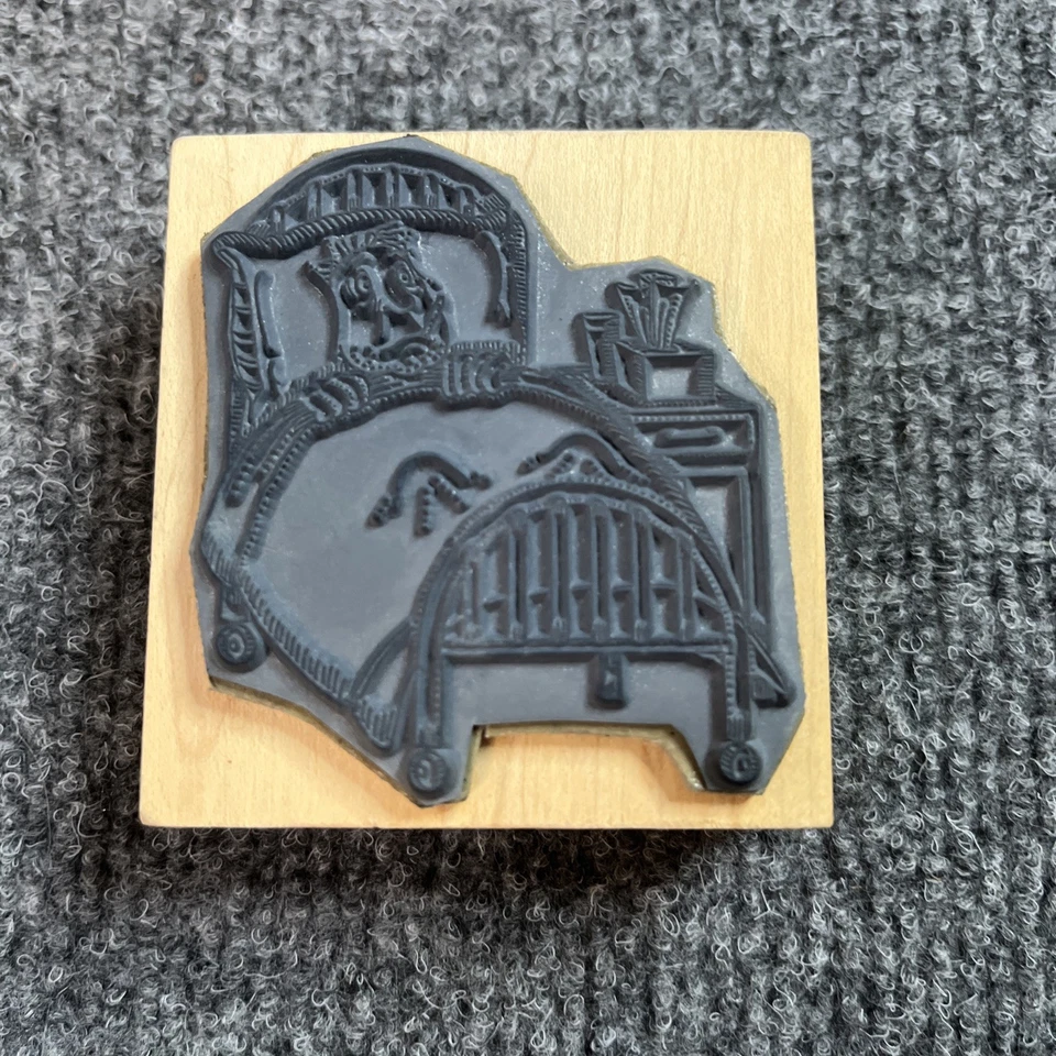 Impresiones artísticas sello de goma papá enfermo abuelo hombre ponerse bien pronto día del enfermo de colección Foto 2 de 3