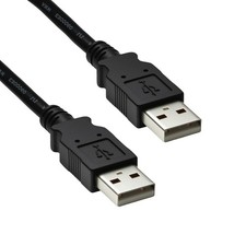 15ft USB 2.0 Type A Male to Type A Male Cable Black