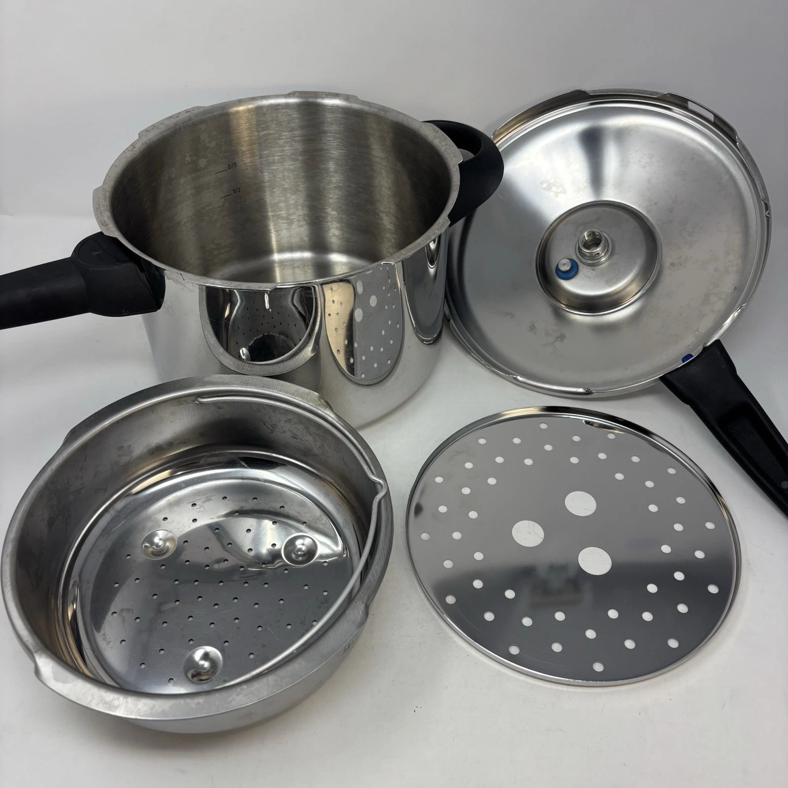 Kuhn Rikon Pressure Cooker Duromatic 5 L Stainless 18/10 Swiss NEEDS GASKET SEAL