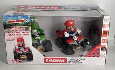 MarioKart Yoshi & Mario Quad Remote Control RC Cars Set of 2 cars 5.6 MPH NIB