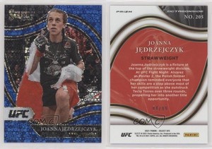 2021 Panini Select UFC Octagonside Blue Disco Prizm /99 Joanna Jedrzejczyk #205