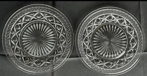 Cape Cod Dinnerware 2 Salad Plates 8" Imperial Glass