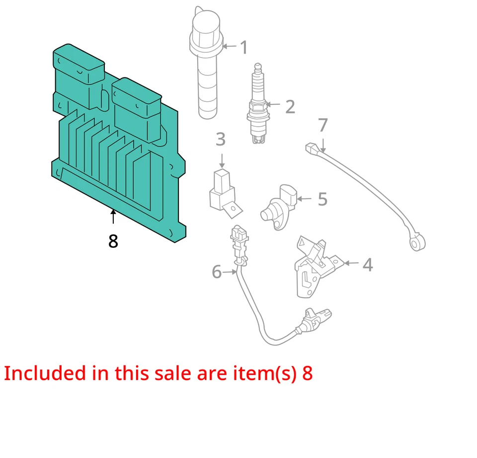 2009 起亚 Optima 发动机计算机控制模块 ECU 138K 英里 OE - LKQ412979005 — 第 4/4 张图片