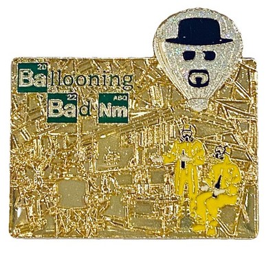 2022 Numbered Ballooning BREAKING BAD Balloon Fiesta Lapel Pin - LE 107 of 350