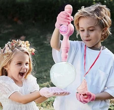 New Colorful Smoke Bubble Machine Elastic Fog Wand Toy Fun Kids Children Gift