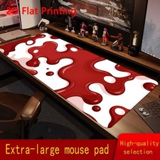 1pc Red Abstract Splash Pattern Mouse Pad, Ideal for Gaming, Office Desk Decor