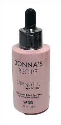 Donna's Recipe Strength Hair Oil 1.7oz 50mL 18 Natural Oils Blend Sealed NEW!!! 