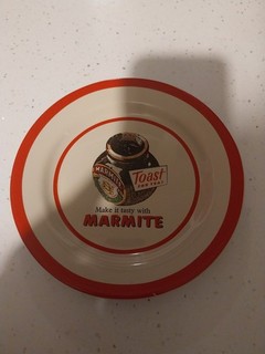 Marmite Plate 18cm Dia With One Small Chip