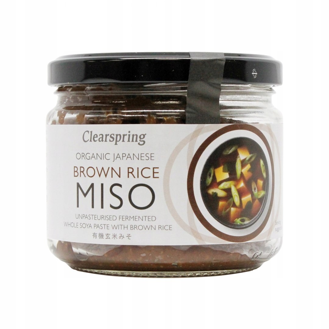 Clearspring Miso Z Brązowego Ryżu Niepasteryzowane Bio 300G