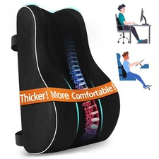 CloudBliss Ergonomic Lumbar Support Pillow   Memory Foam for Lower Back Pa