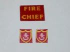 Replacement labels set of 3 for Matchbox Lesney RW59c/ MB59A Ford Fire Chief Car