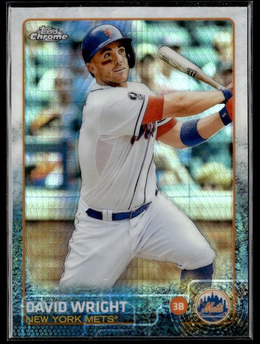 David Wright [Prism Refractor] #102 2015 Topps Chrome card