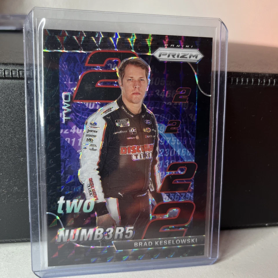Brad Keselowski 2020 Panini Prizm Racing Black Finite 1/1 - Image 2 of 4