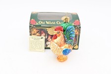 2001 Merck OWC Old World Christmas Rooster Ornament Thanksgiving With Box 159