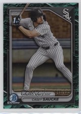 2024 Bowman Draft Chrome Aqua Lunar Refractor /125 Casey Saucke II #BDC-33 0e23