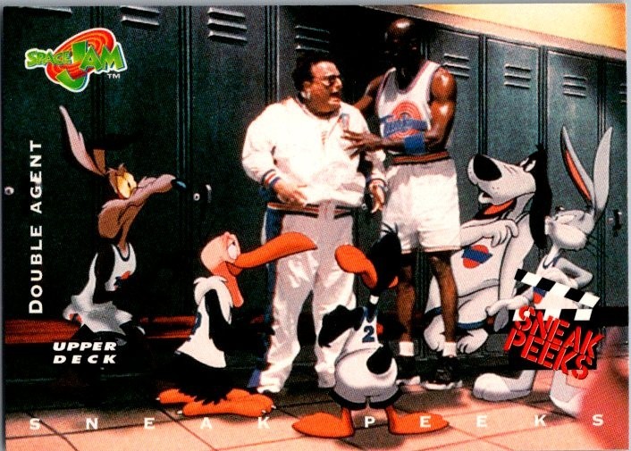 1996-97 Upper Deck Space Jam Michael Jordan Sneak Peaks #54 Double Agent Stan