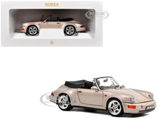 1992 PORSCHE 911 CARRERA 2 TURBO LOOK CABRIOLET ZERMATT SILVER 1/18 NOREV 187140
