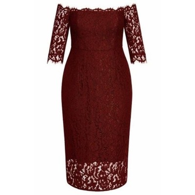 City Chic Love Lace Off Shoulder Sheath Dress Size 20 In Bordeaux | eBay City Chic Love Lace Off Shoulder Sheath Dress Size 20 In Bordeaux | eBay