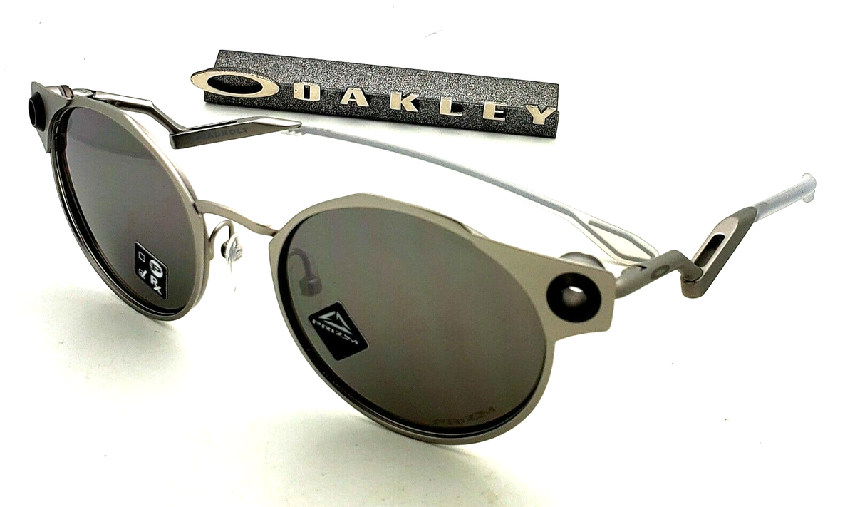 New Oakley Deadbolt Sunglasses OO6046-0150 Satin Chrome Black