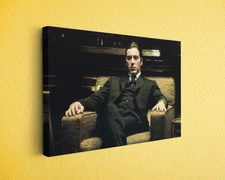 God Father Michael Drama Inspired Mob Boss Canvas Print – Vintage Mafia Wall Art