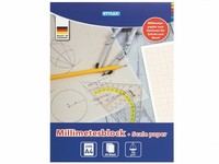 10X Millimeterblock Din A4 Mit Je 20 Blatt Millimeterpapier Schulheft Block