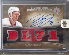 2015-16 Upper Deck Ultimate Collection /71 Dylan Larkin #SIF-DL Rookie Auto RC