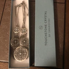 Touchstone Crystal by Swarovski TCS Angelique Collar Necklace 3676NF